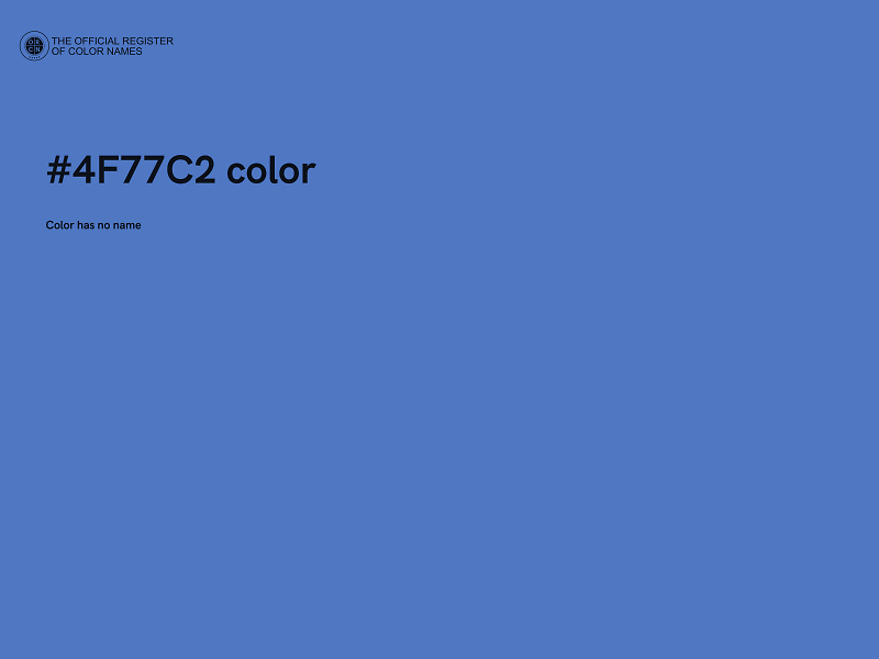 #4F77C2 color image