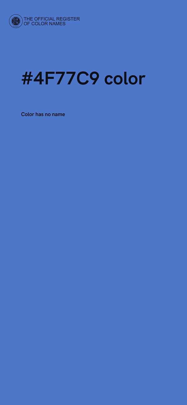 #4F77C9 color image