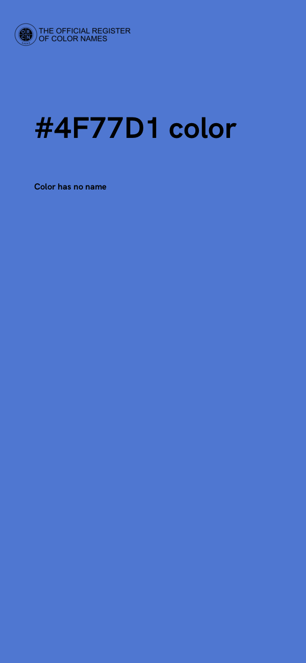 #4F77D1 color image