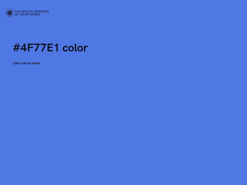 #4F77E1 color image