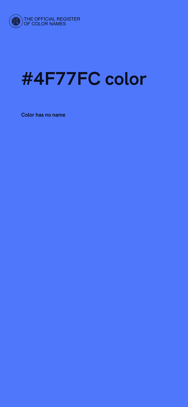 #4F77FC color image