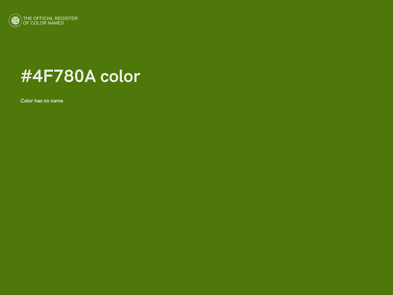 #4F780A color image