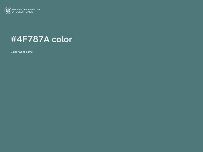 #4F787A color image