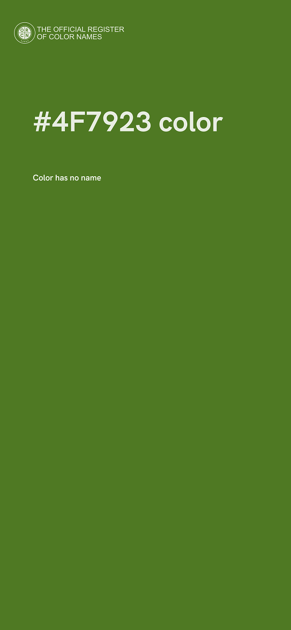 #4F7923 color image