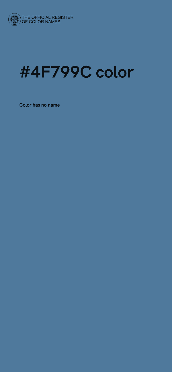 #4F799C color image
