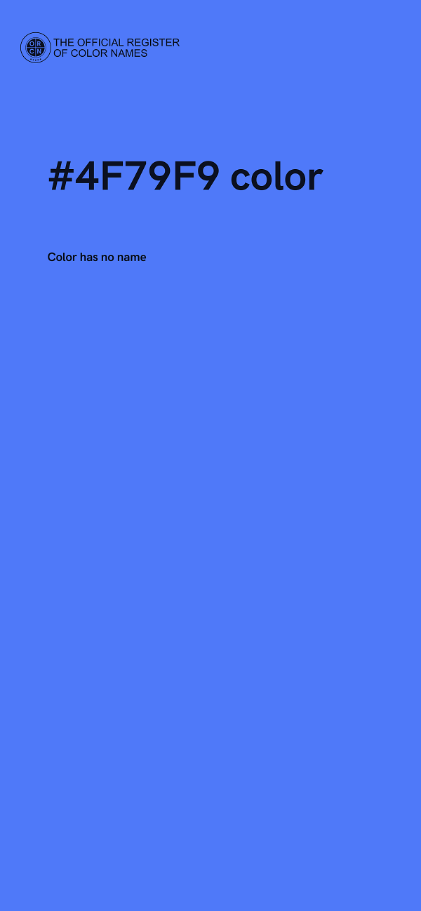 #4F79F9 color image