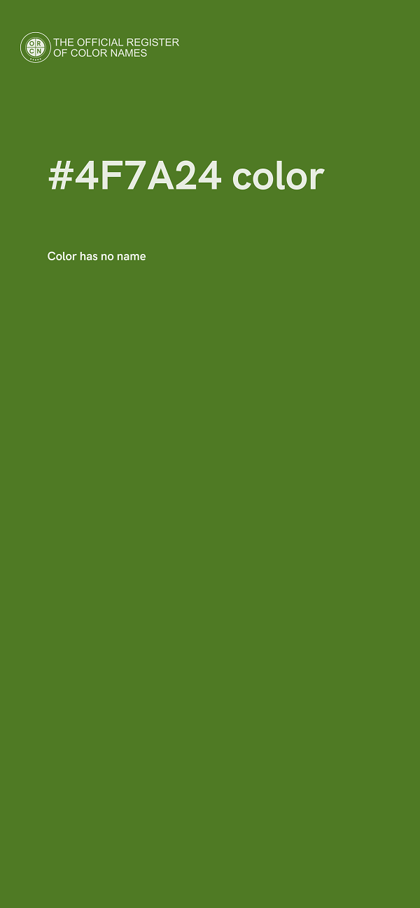 #4F7A24 color image