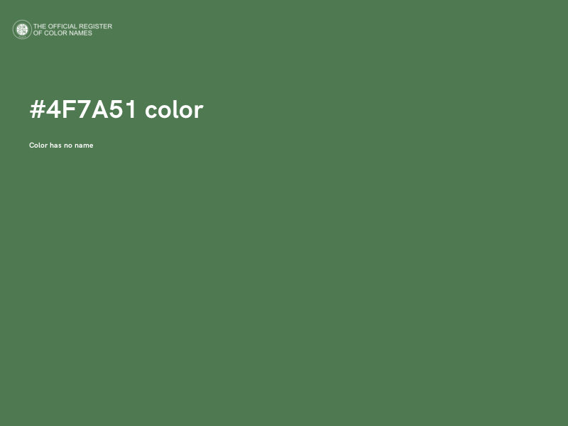 #4F7A51 color image