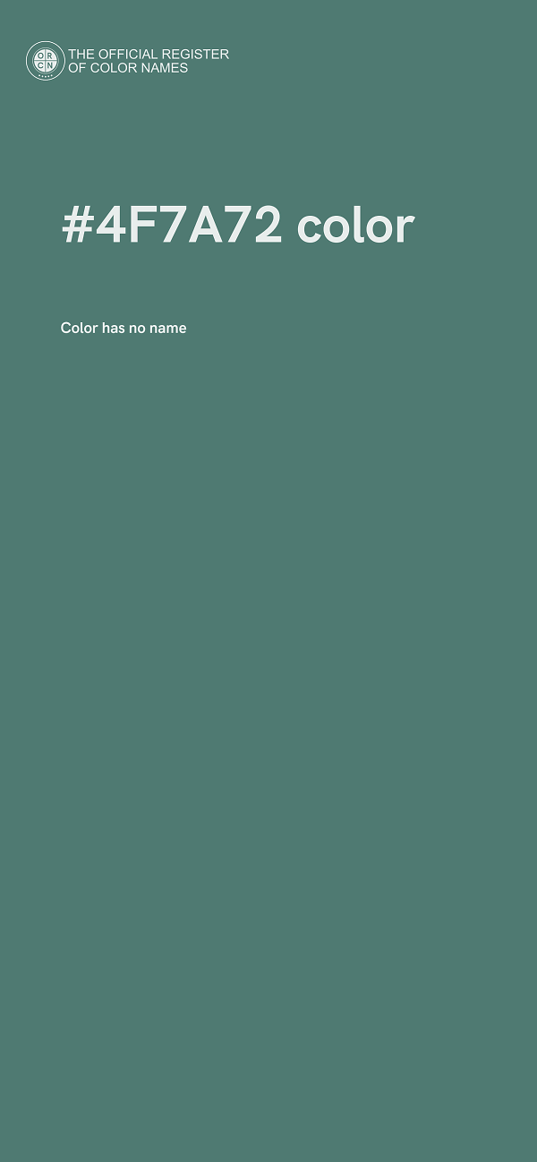 #4F7A72 color image