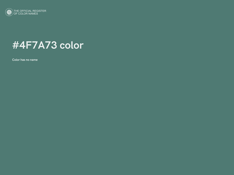 #4F7A73 color image