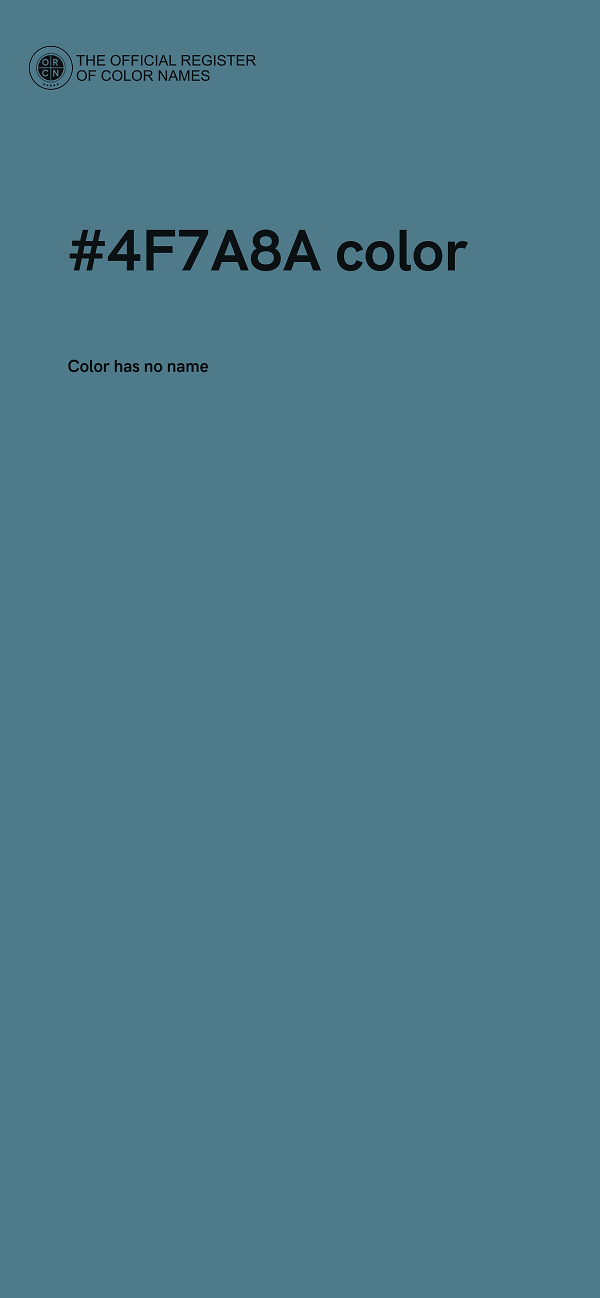 #4F7A8A color image