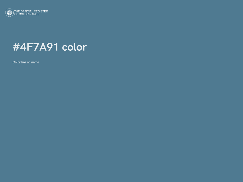 #4F7A91 color image