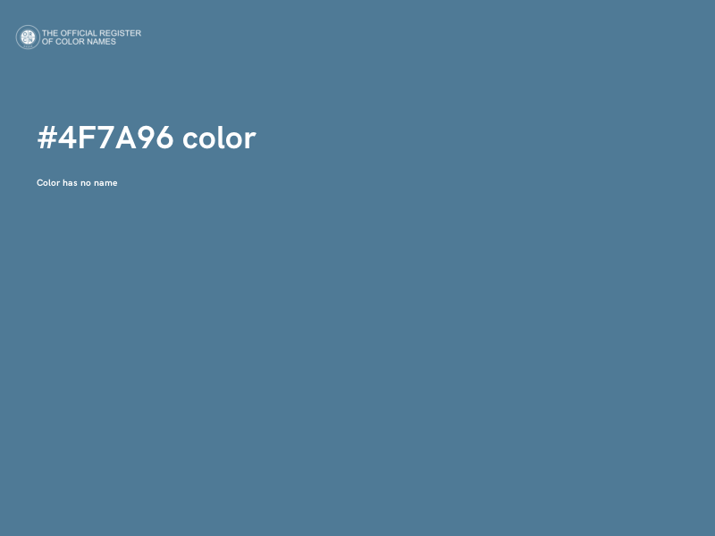 #4F7A96 color image