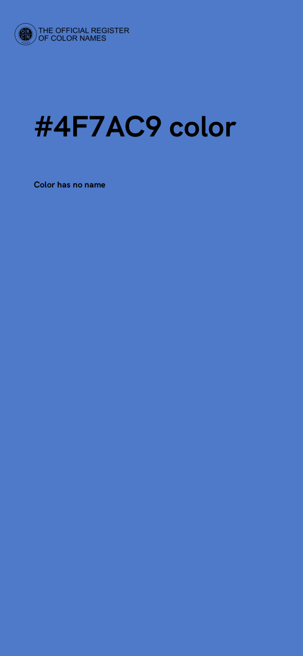 #4F7AC9 color image