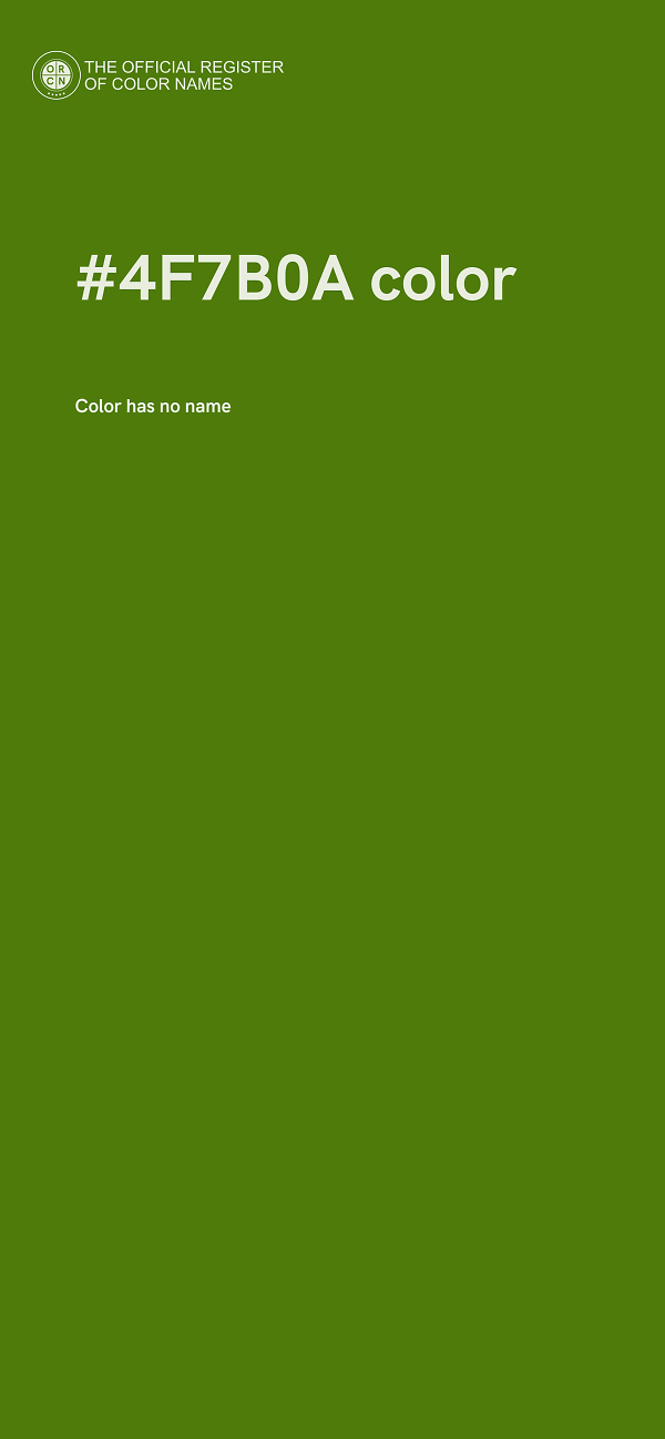 #4F7B0A color image