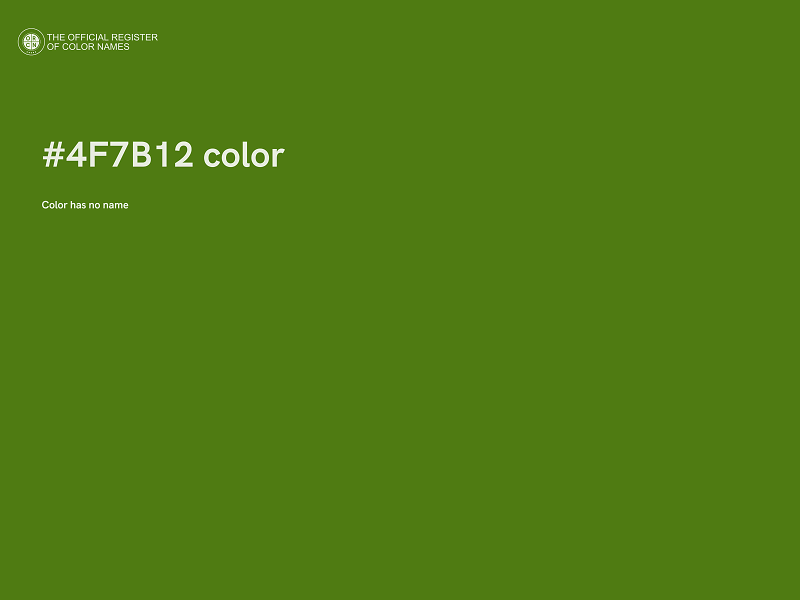 #4F7B12 color image