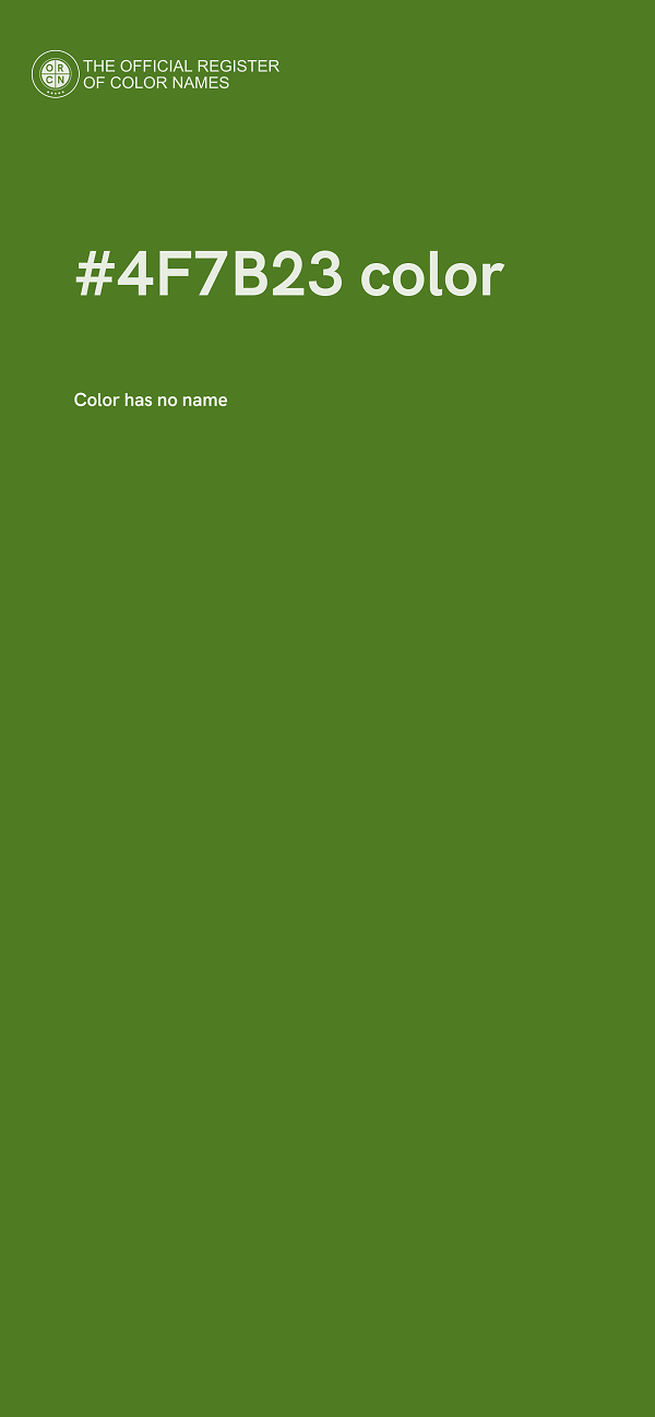 #4F7B23 color image