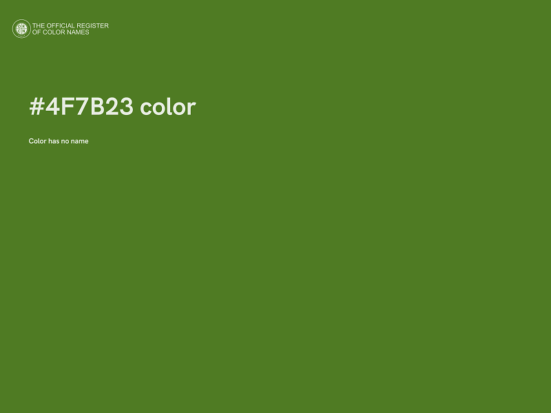 #4F7B23 color image