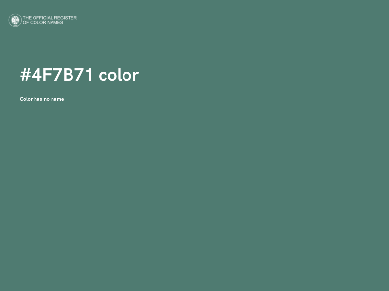 #4F7B71 color image
