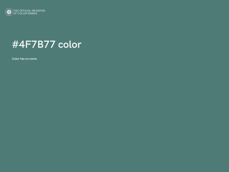 #4F7B77 color image