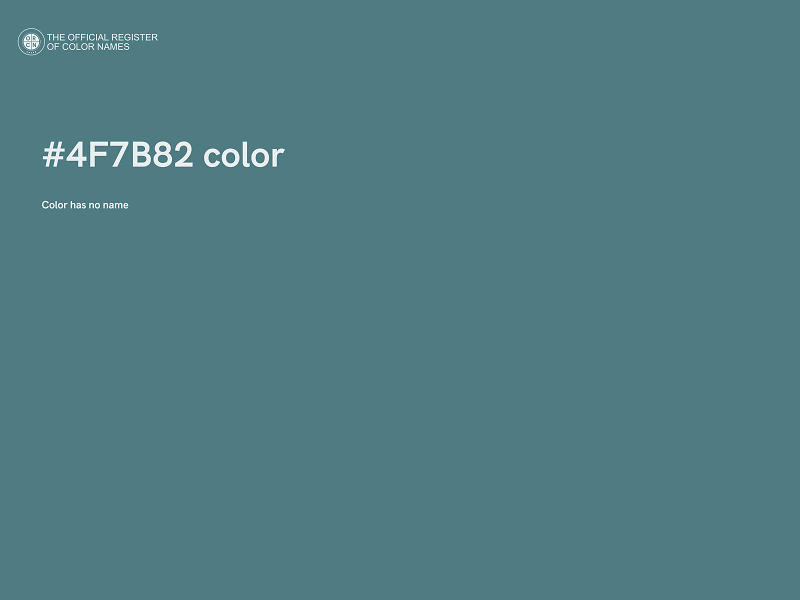 #4F7B82 color image