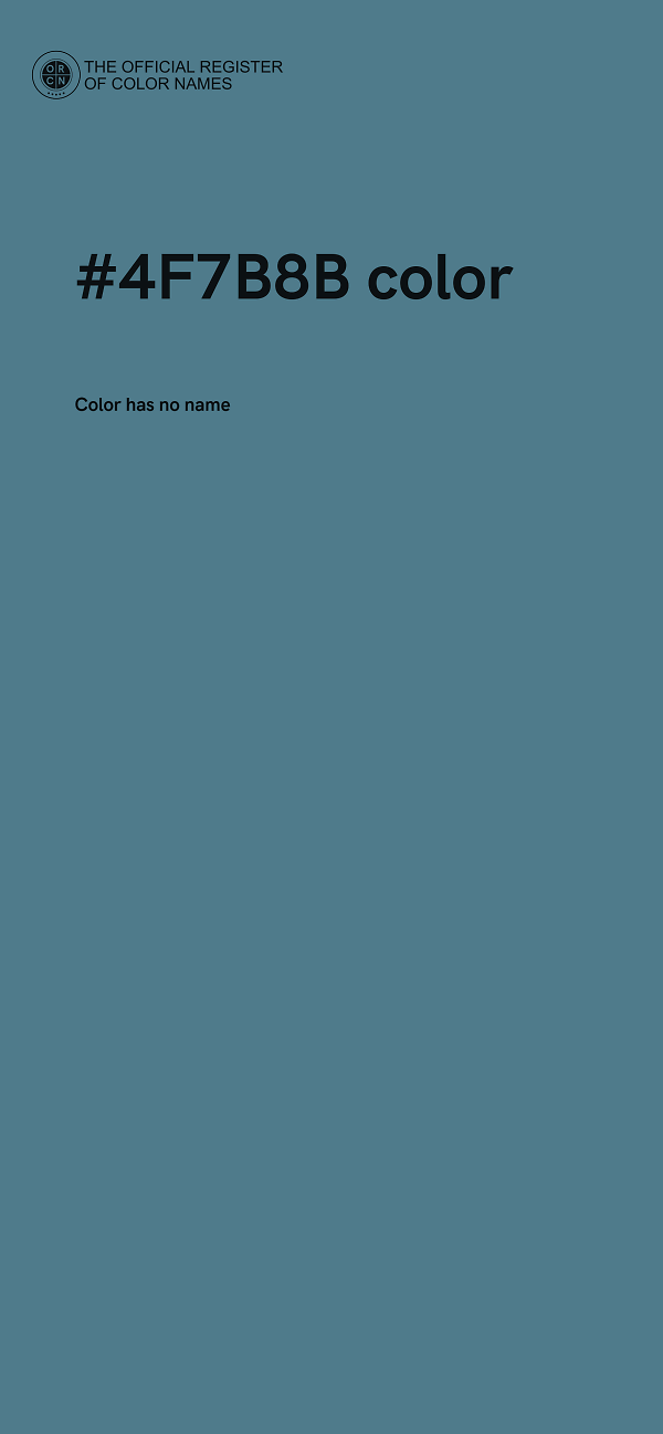 #4F7B8B color image