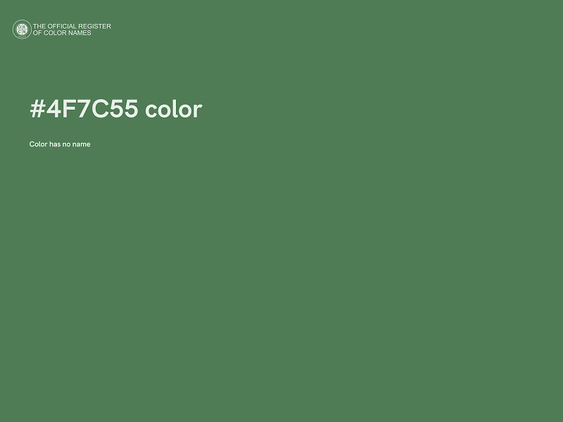 #4F7C55 color image