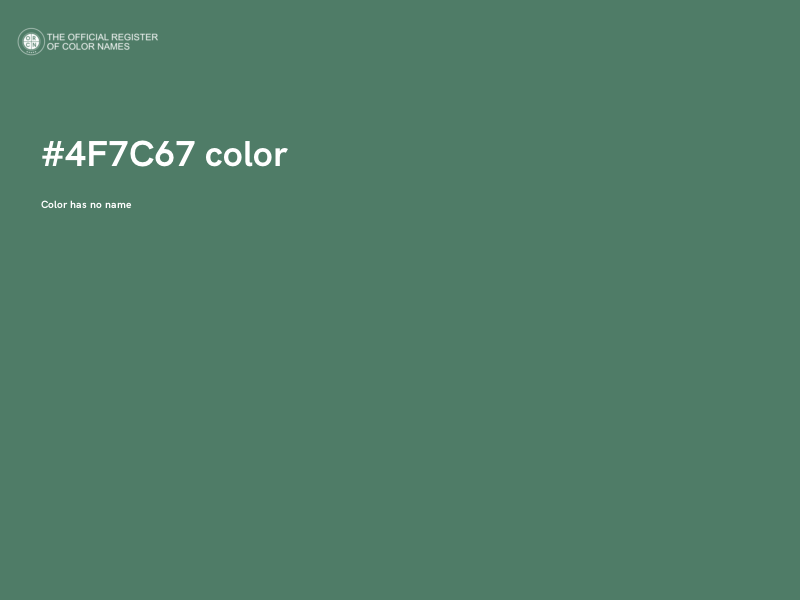 #4F7C67 color image
