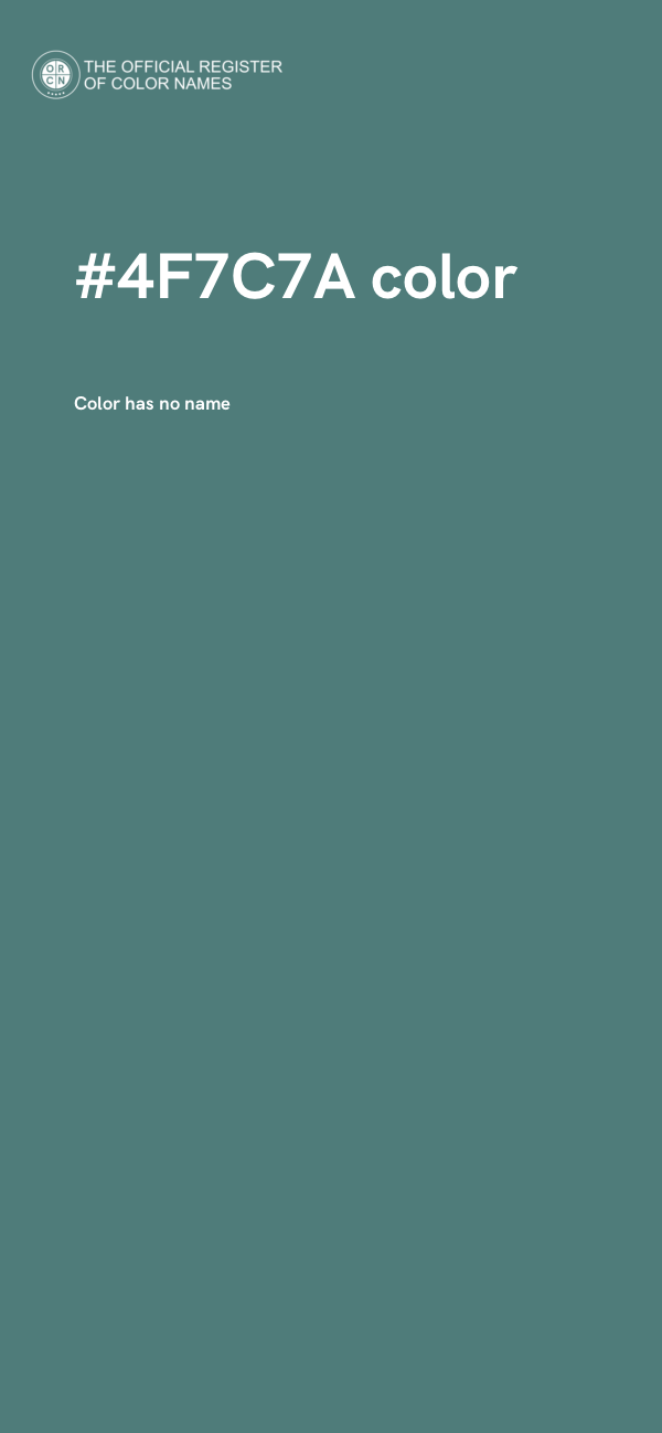 #4F7C7A color image