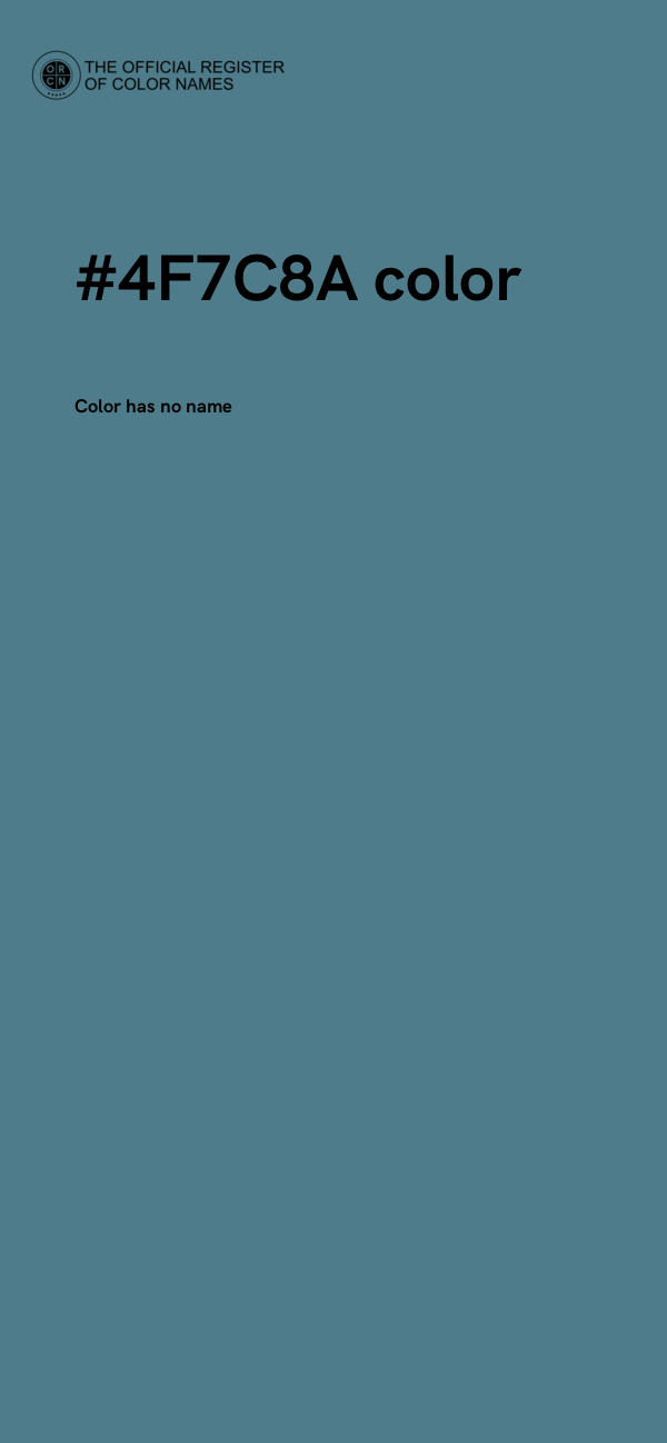 #4F7C8A color image