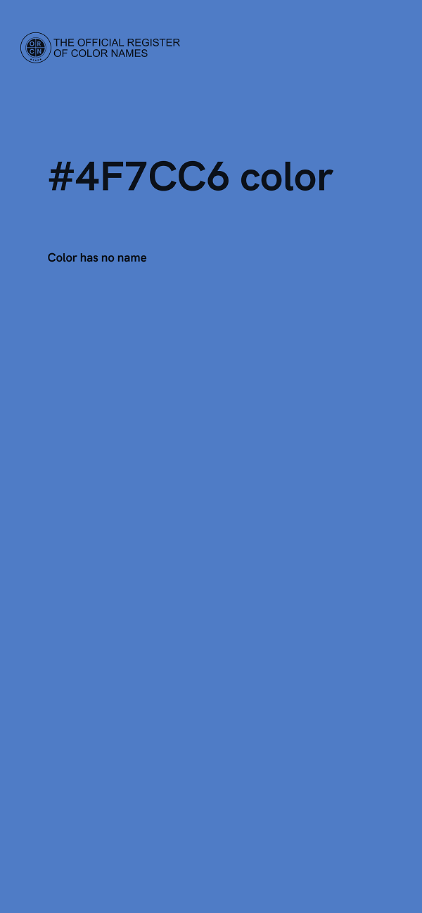 #4F7CC6 color image
