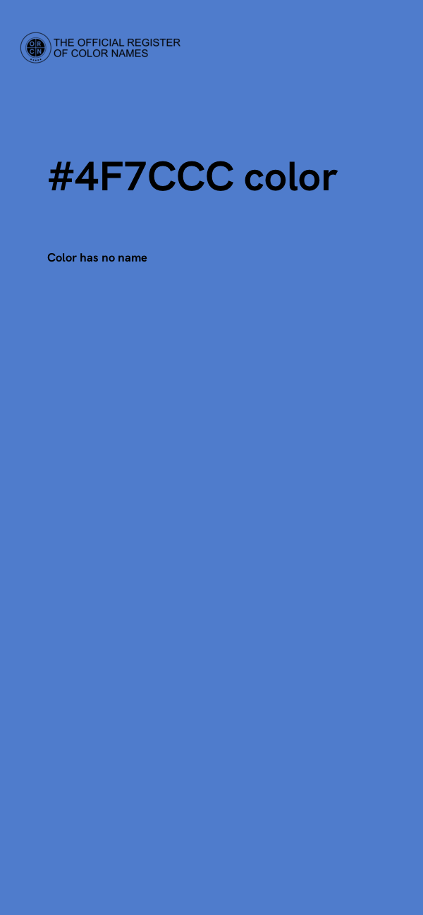 #4F7CCC color image