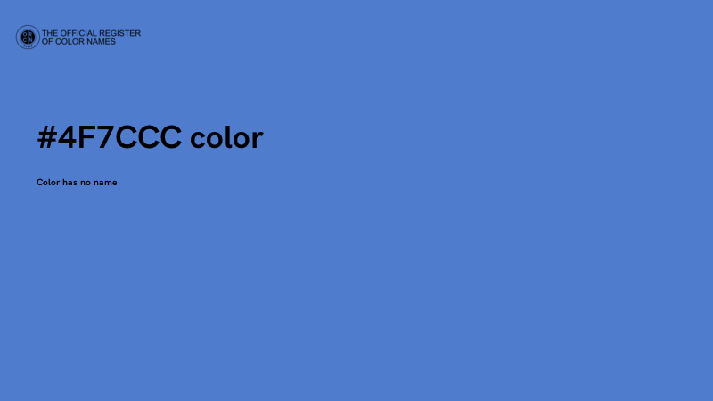 #4F7CCC color image
