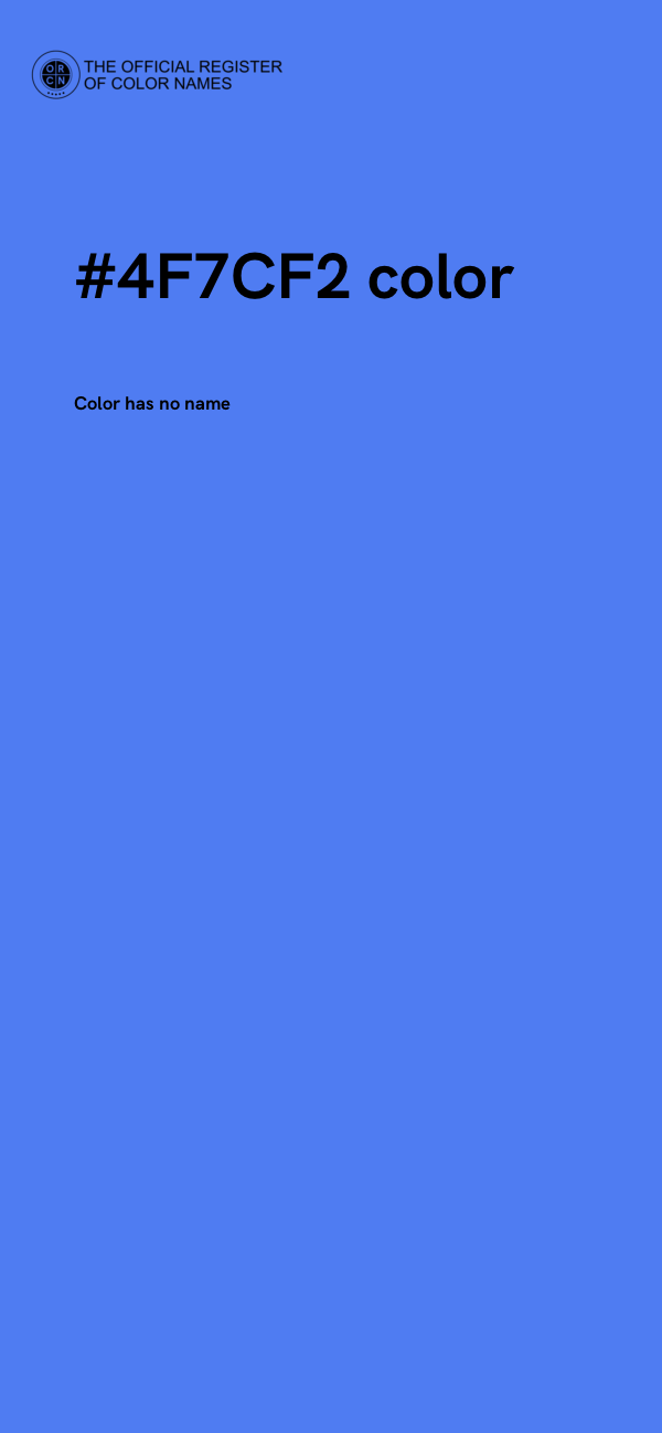 #4F7CF2 color image