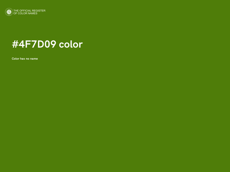 #4F7D09 color image