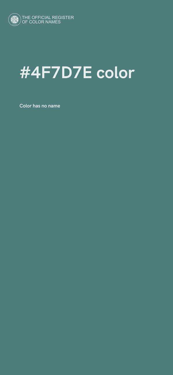 #4F7D7E color image