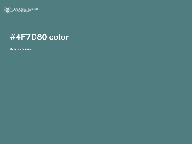#4F7D80 color image