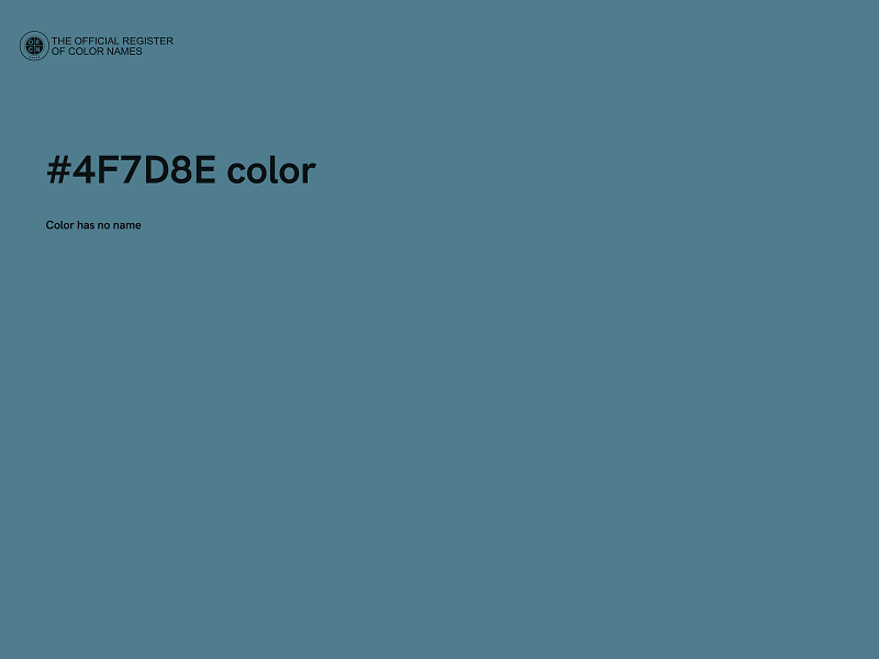 #4F7D8E color image