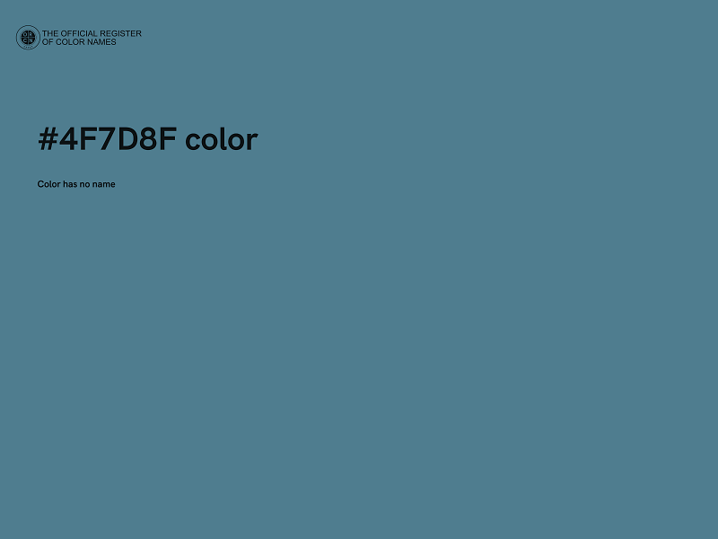 #4F7D8F color image