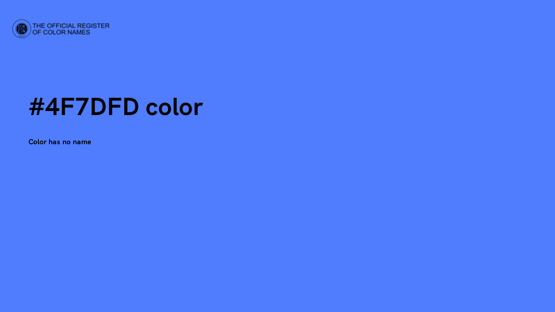 #4F7DFD color image
