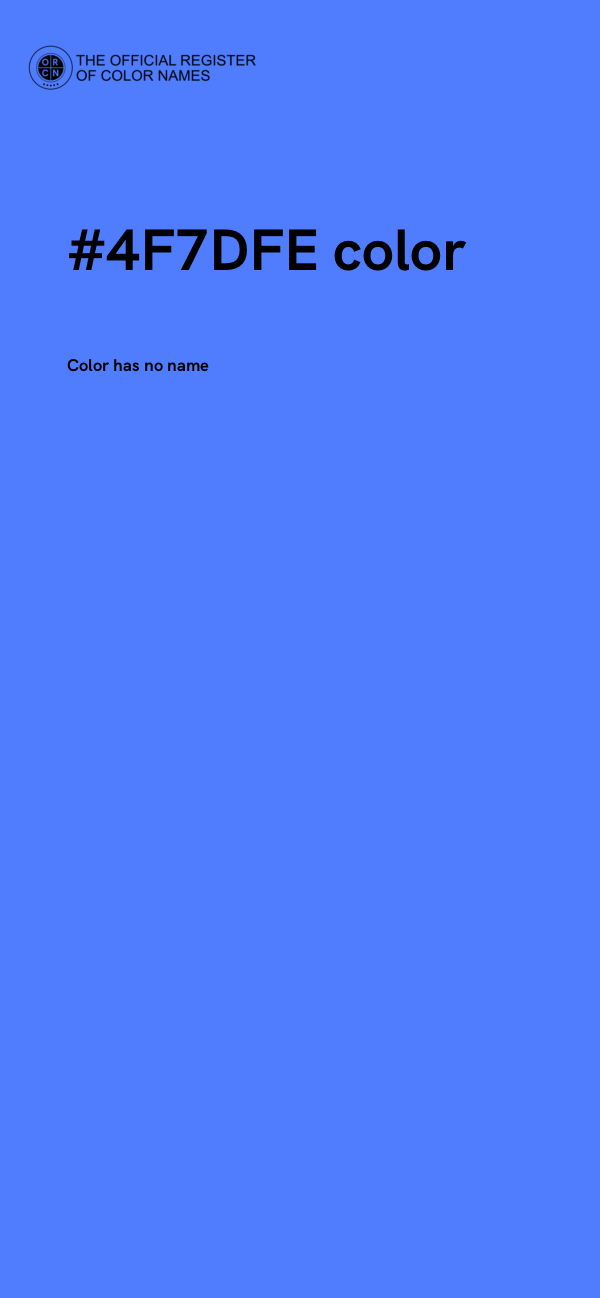 #4F7DFE color image