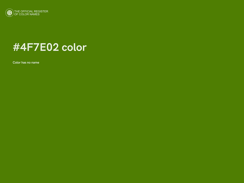 #4F7E02 color image