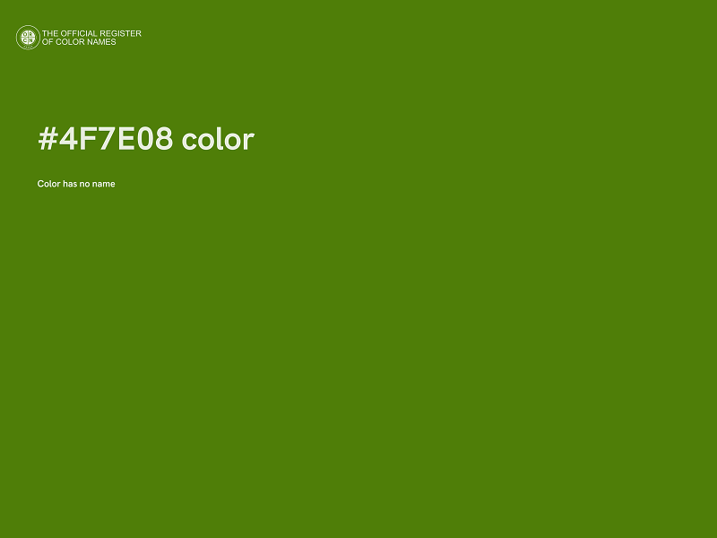 #4F7E08 color image