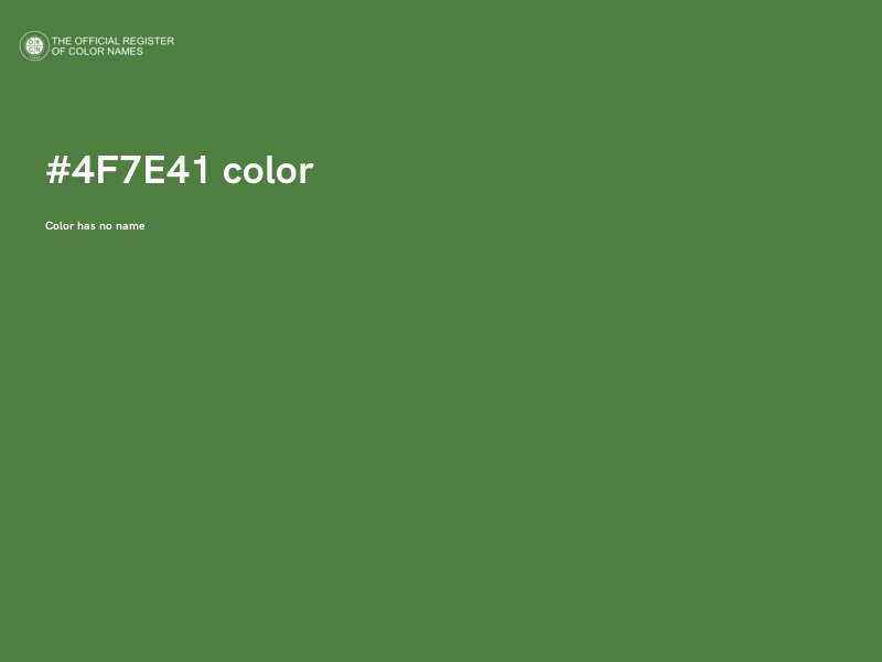 #4F7E41 color image