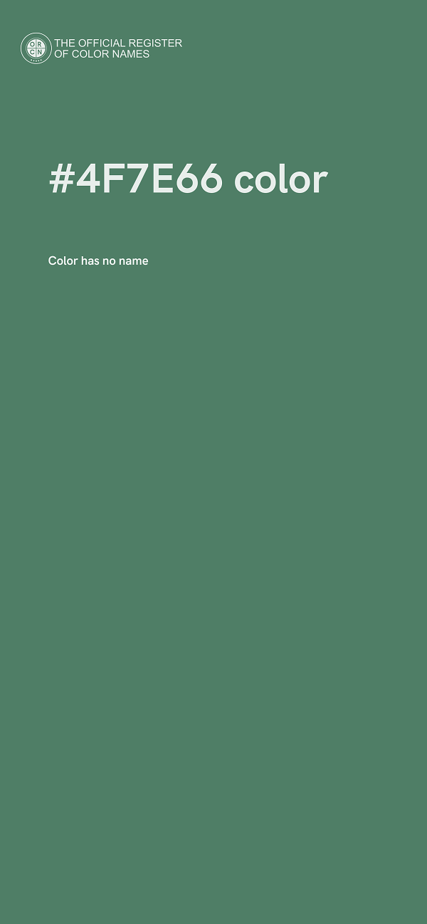 #4F7E66 color image