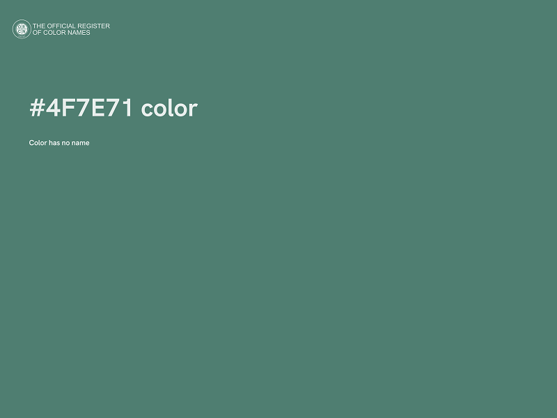 #4F7E71 color image