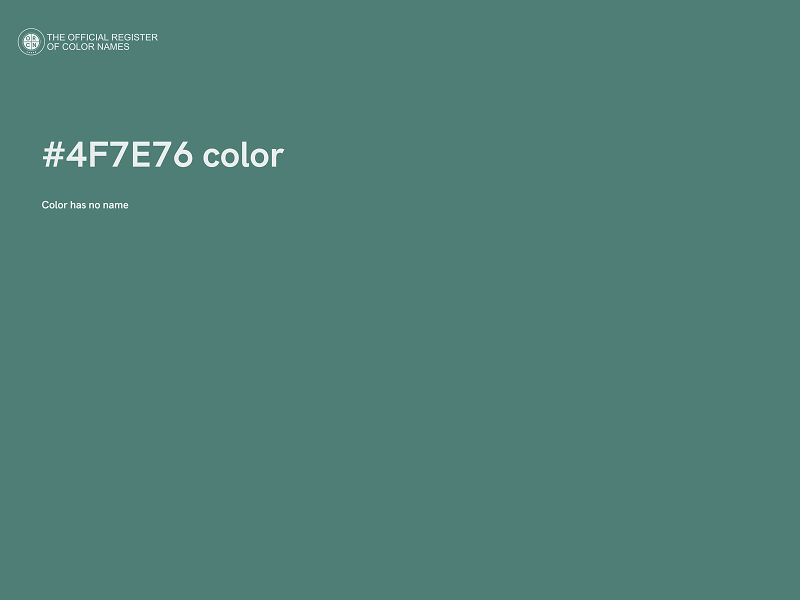 #4F7E76 color image