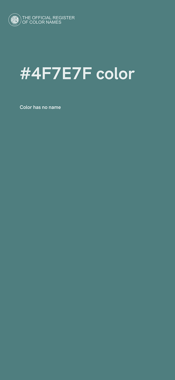 #4F7E7F color image