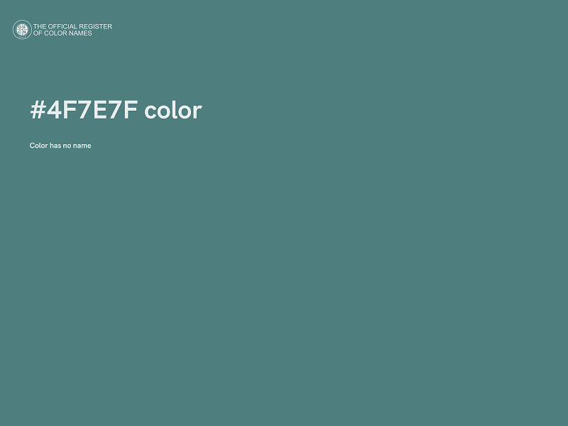 #4F7E7F color image
