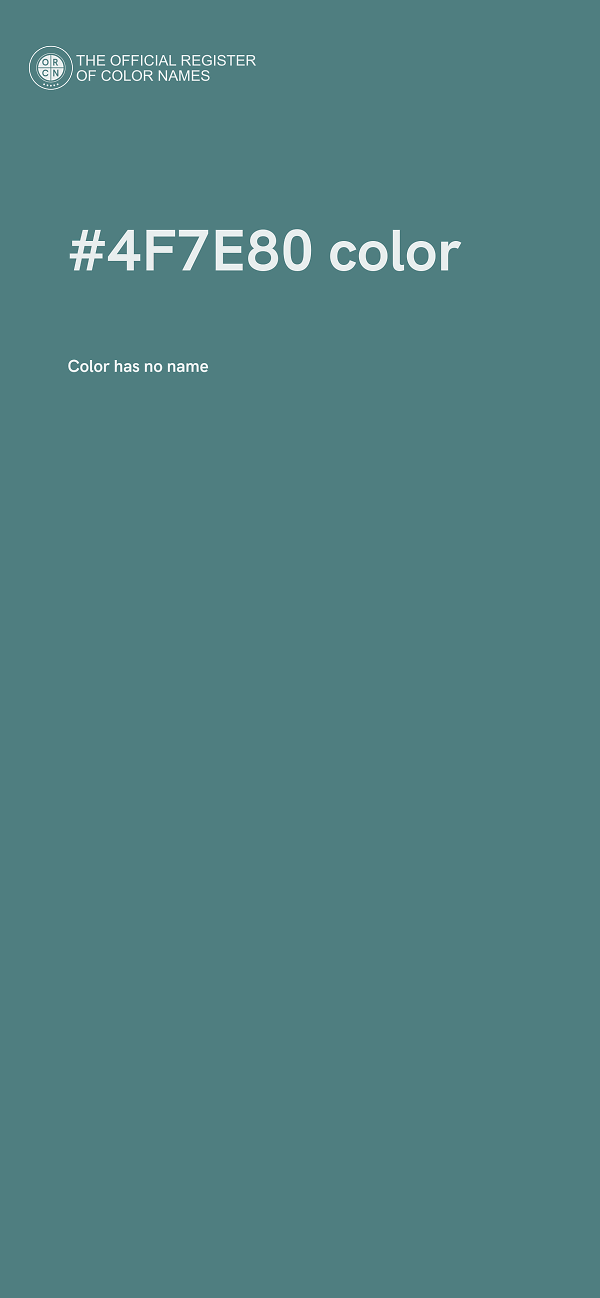 #4F7E80 color image